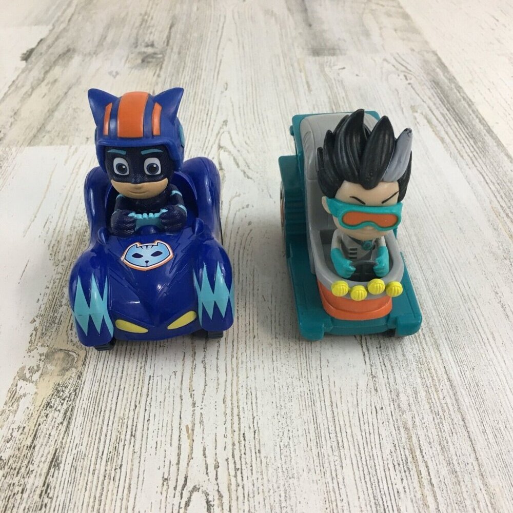 PJ Masks Toys Vehicle Lot of Catboy and Romeo Cars